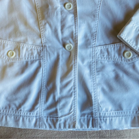 Greys Anatomy Women’s 3-Button Long Sleeve White Lab Coat Scrub Top Size Size S - Picture 7 of 15